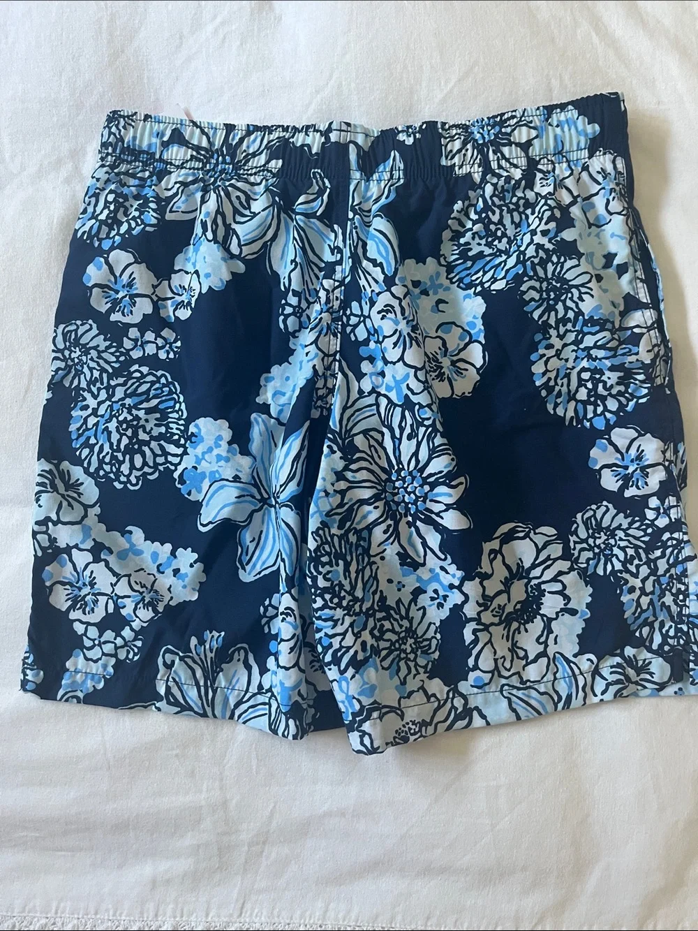NWT Lilly Pulitzer Junior Capri Swim Trunks in Bouquet All Day, Size XL (12-14)